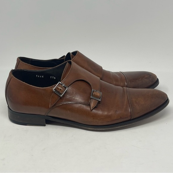 To Boot New York Adam Derrick Shoes Mens 11.5 Brown Leather Double Monk Strap main image 15